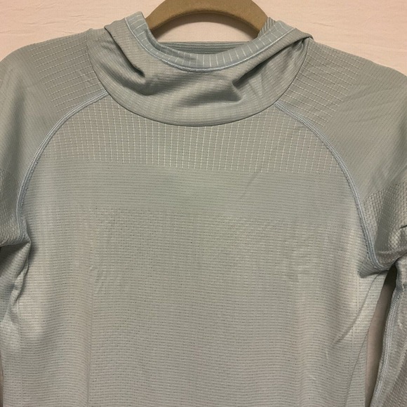 Lululemon Womens Long Sleeve Pullover‎ Hoodie Nylon Blue Size Medium - Picture 5 of 10